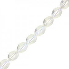 Czech Pinch beads 5x3mm Crystal ab 00030/28701
